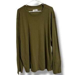 Men’s Magellan Olive Green Classic Fit Shirt long sleeves size 2XL